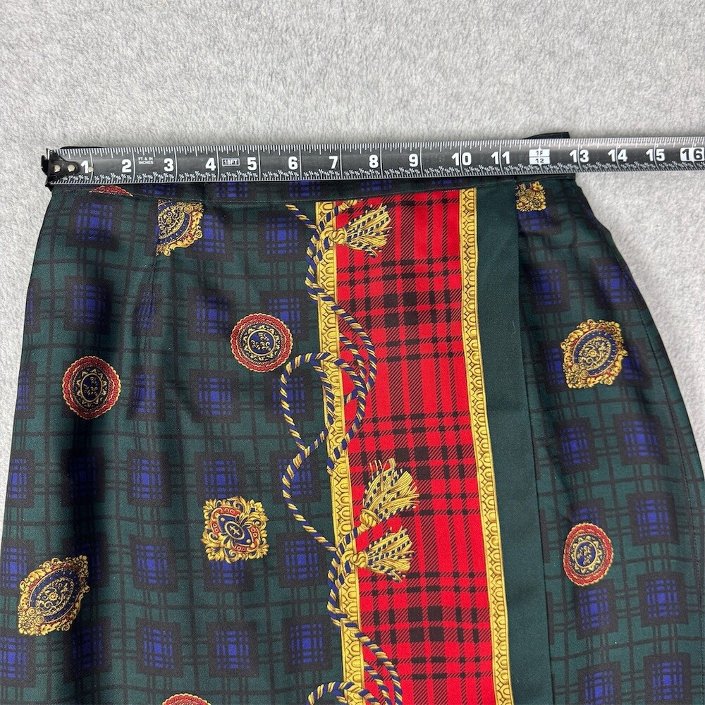 Vintage Talbots Silk Medallion Pencil Skirt Womens Size 6 Petite - Picture 9 of 13